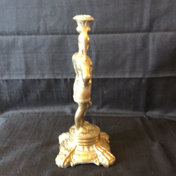 Rare Roman Praetorian Guard; brass over cast iron figure antique statue … - Picture 6 of 10